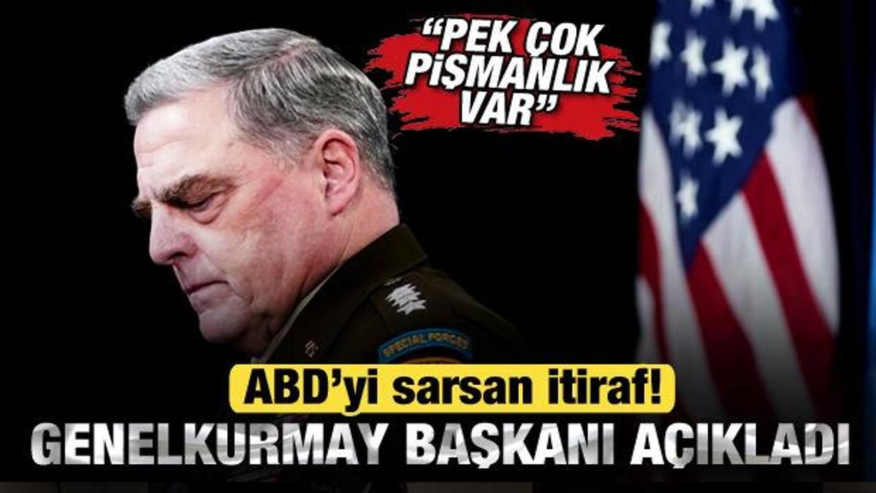 ABD'yi sarsan Afganistan itirafı! Genelkurmay Başkanı açıkladı