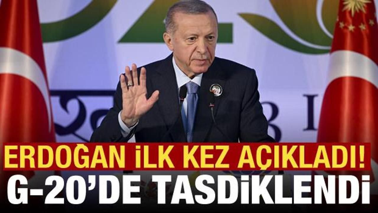 Erdoğan: Türkiye'ye takdir G20'de kayıtlara geçti