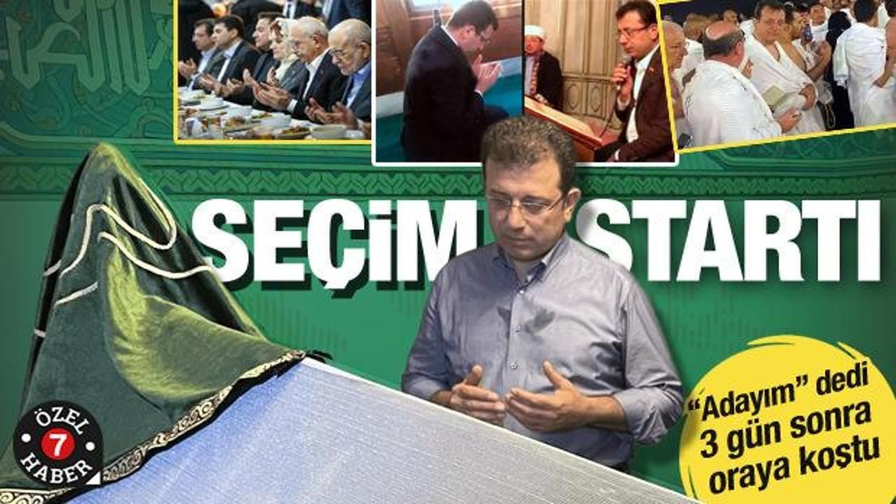İmamoğlu İBB adaylığını açıkladı, seçim startını 'türbede' verdi