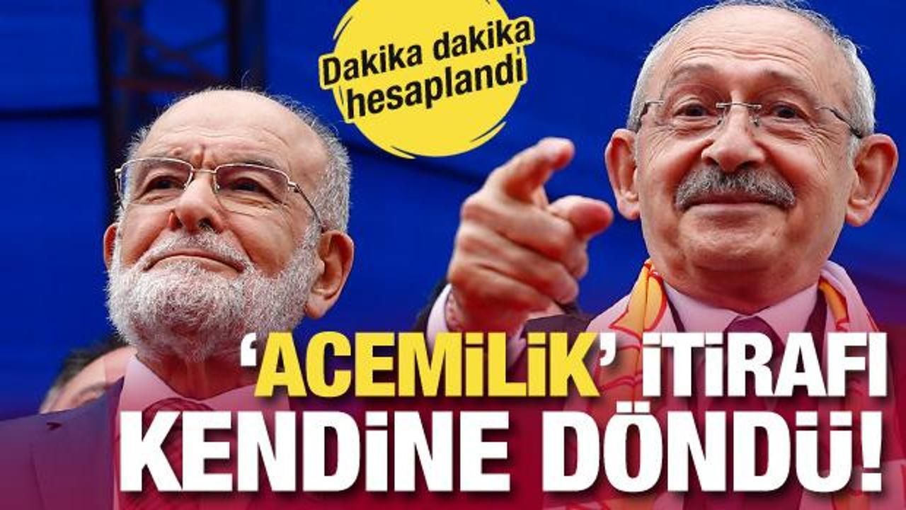 Karamollaoğlu'nun 'acemilik' itirafı kendine döndü!Mitingde Kılıçdaroğlu'ndan çok konuşmuş