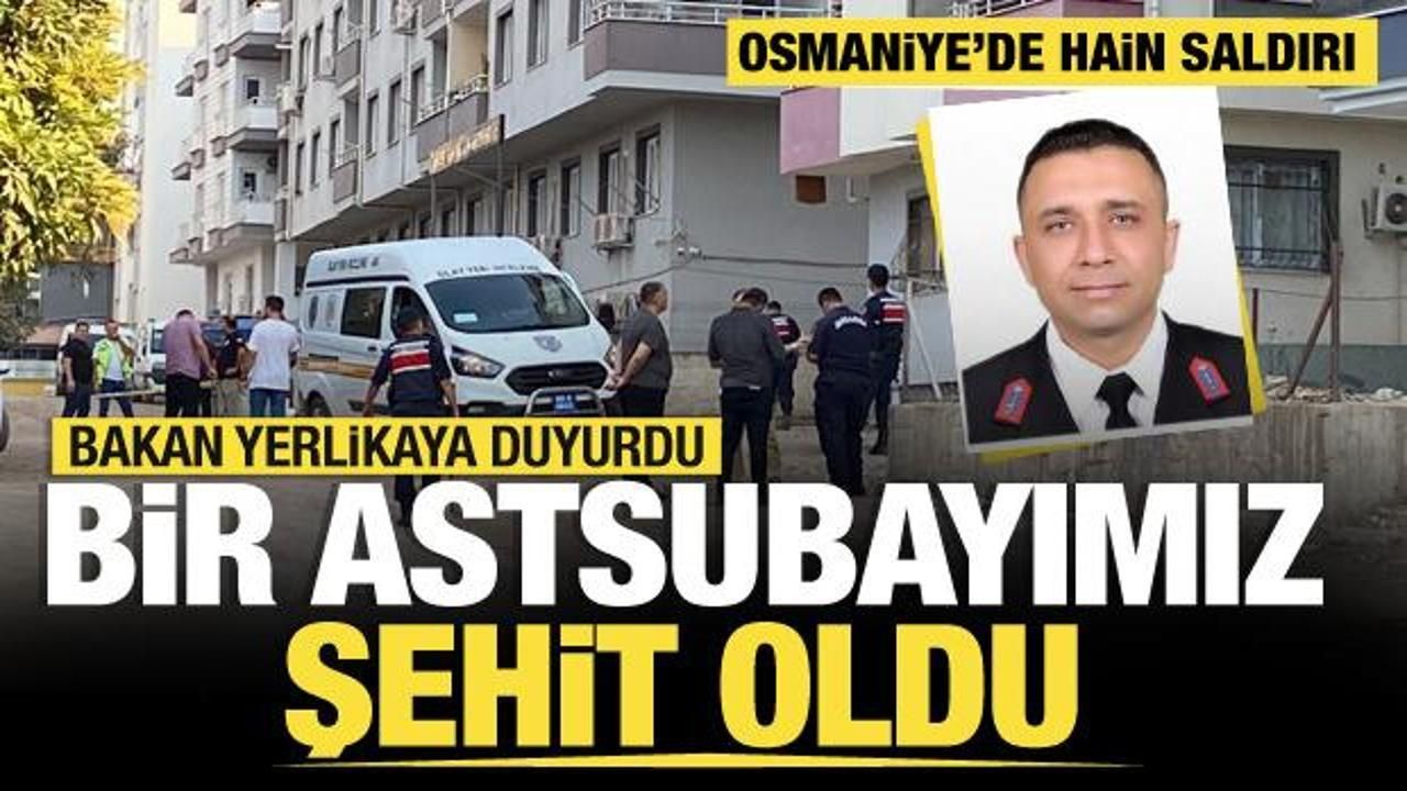 Osmaniye'den acı haber: Bir astsubay şehit oldu