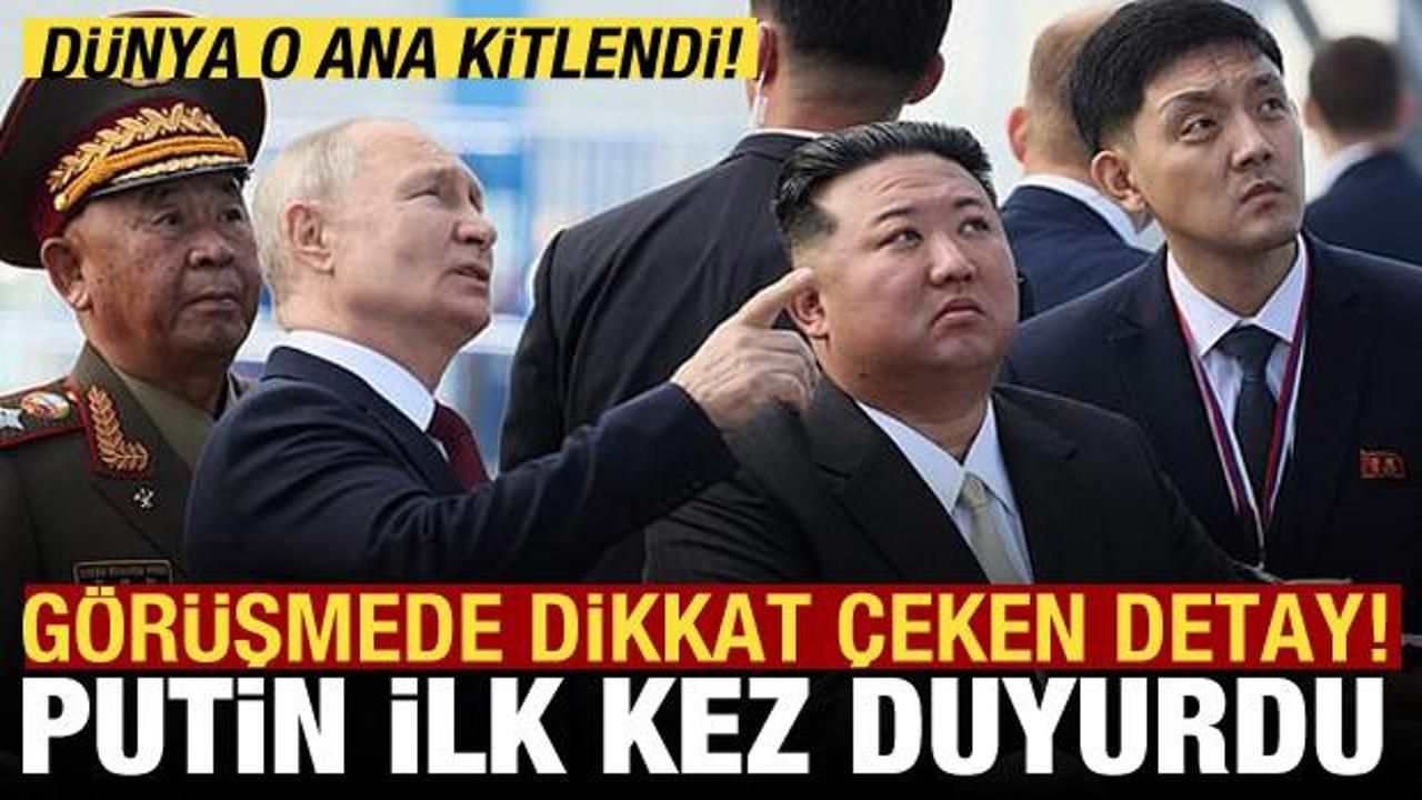 Putin, Kuzey Kore lideri Kim ile bir araya geldi: Görüşmede dikkat çeken detay