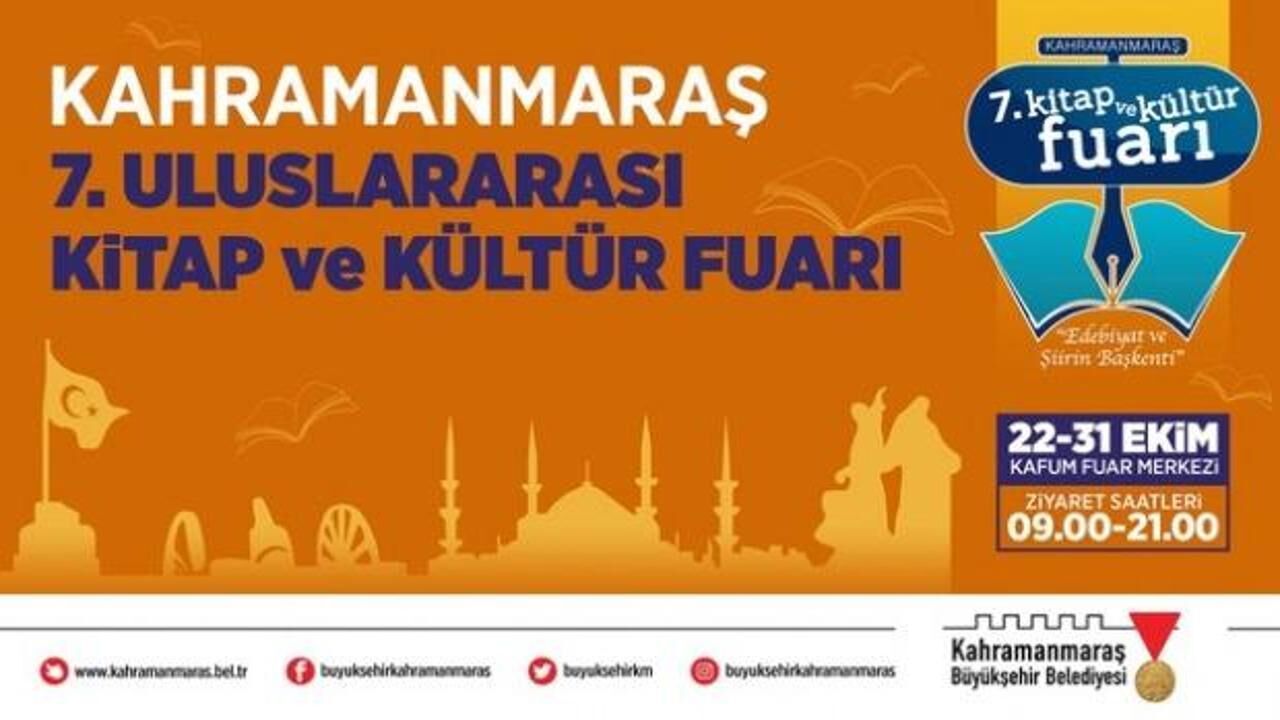 Kahramanmaraş 7. Uluslararası Kitap ve Kültür Fuarı 22 Ekim’de Başlıyor