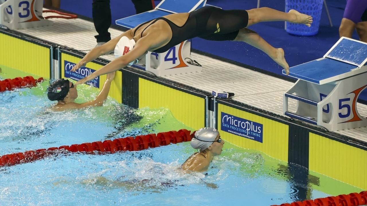 Türkiye'den, yüzmede 1 gümüş ve 3 bronz madalya