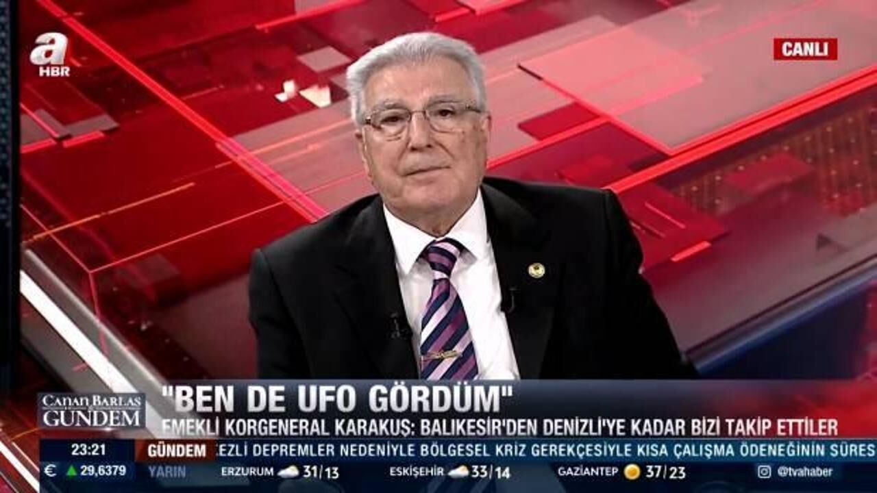 Emekli Korgeneral Erdoğan Karakuş: Ben de “UFO” gördüm!