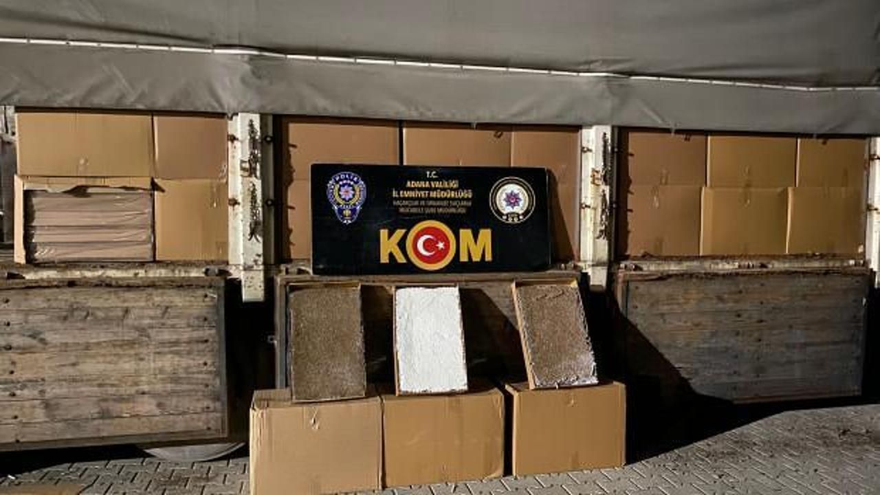 Adana'da 8 milyon 235 bin makaron ele geçirildi