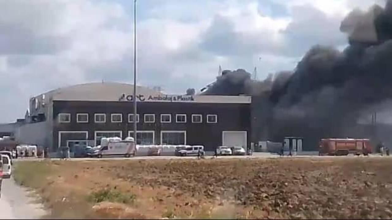 İstanbul'da yangın: Alevler otlardan fabrikaya sıçradı