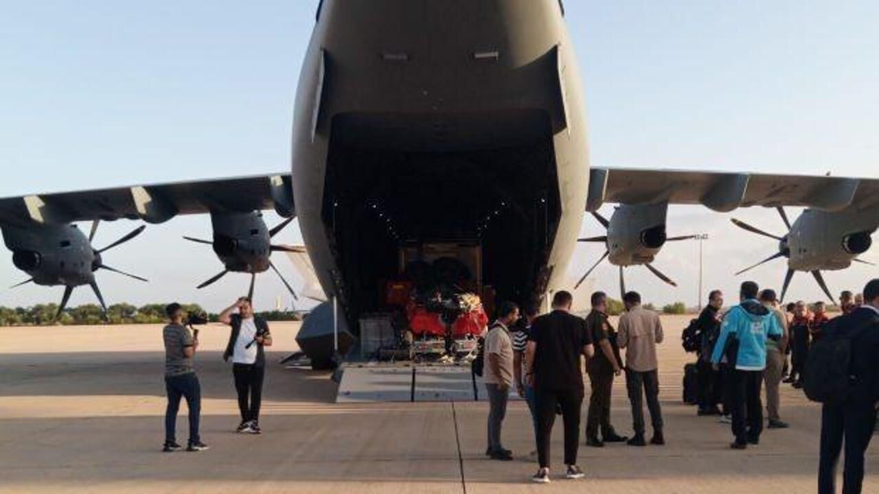 Libya’ya yardım elini uzatan ilk ülke Türkiye oldu... MSB paylaştı