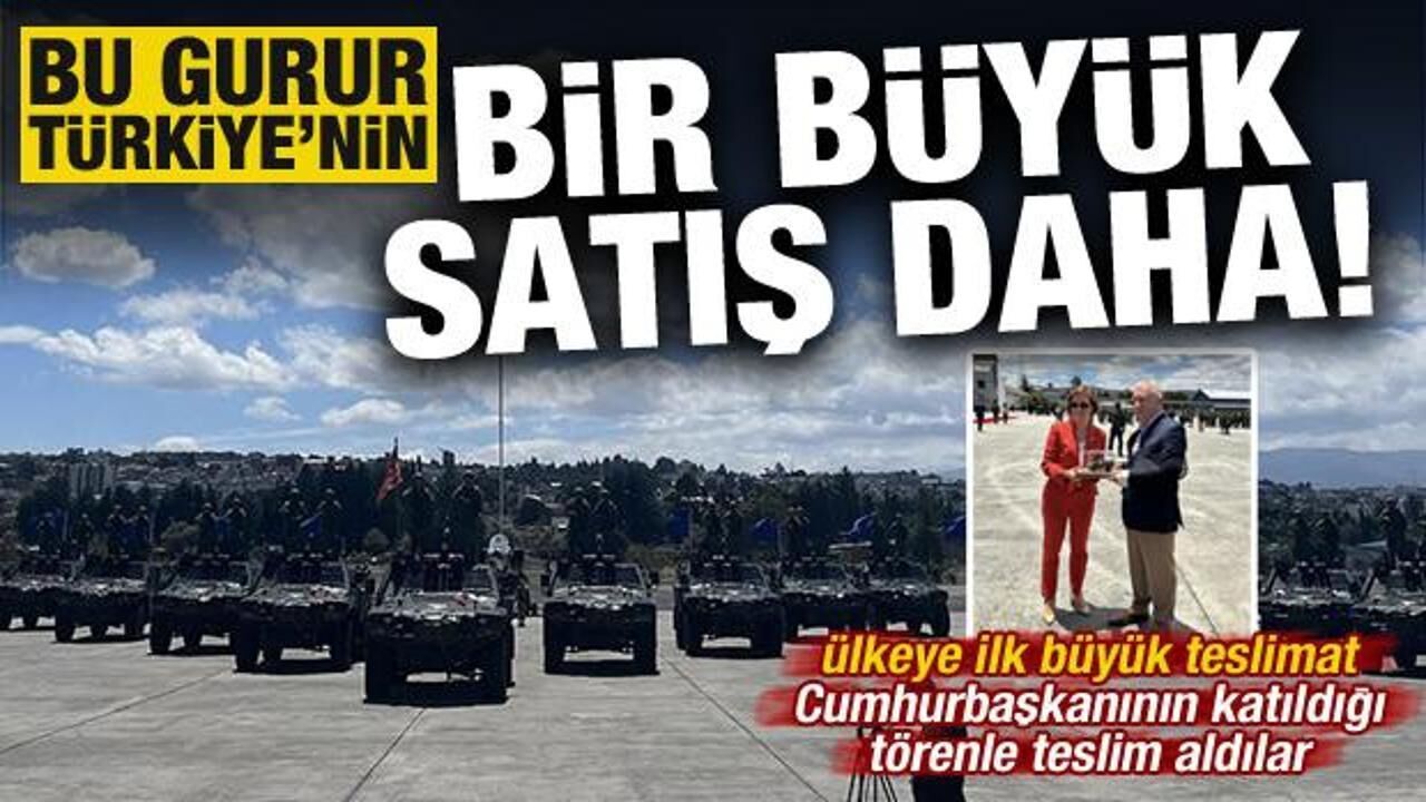 Ve bir ülkeye daha satışı gerçekleşti! Cumhurbaşkanı'nın katıldığı törenle teslim aldılar