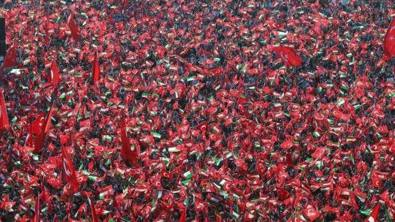 Başkan Erdoğan açıkladı! Filistin mitingine kaç kişi katıldı?