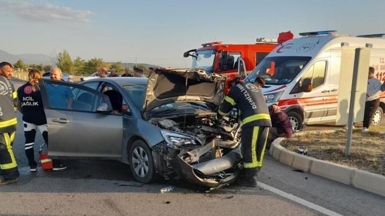 Denizli'de feci kaza:  1 kişi öldü, 6 kişi yaralandı