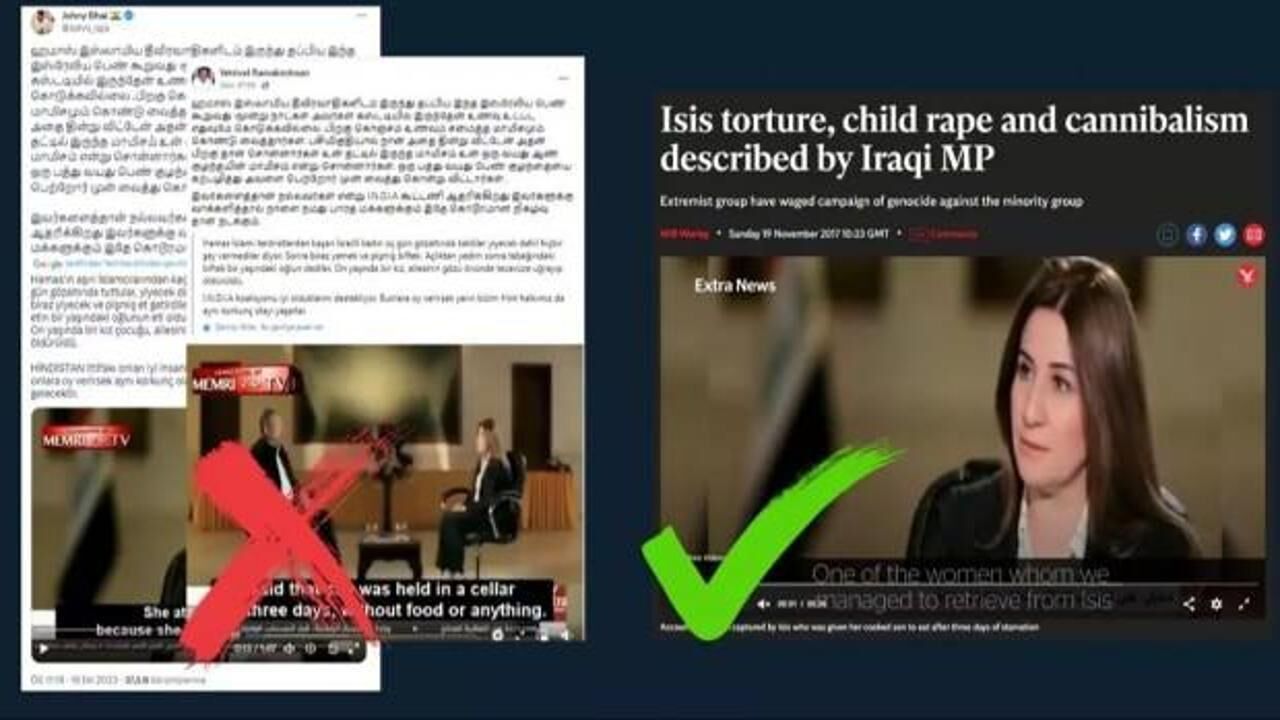 ''Esir aldıkları İsrailli kadına kendi çocuğunun etini yedirdiler'' iddiası yalan çıktı