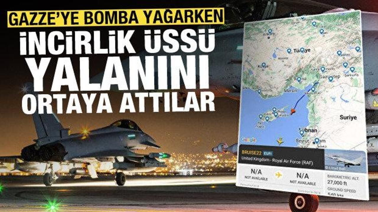 Gazze bombalanırken ortaya atılan "İncirlik Üssü" iddiası yalan çıktı