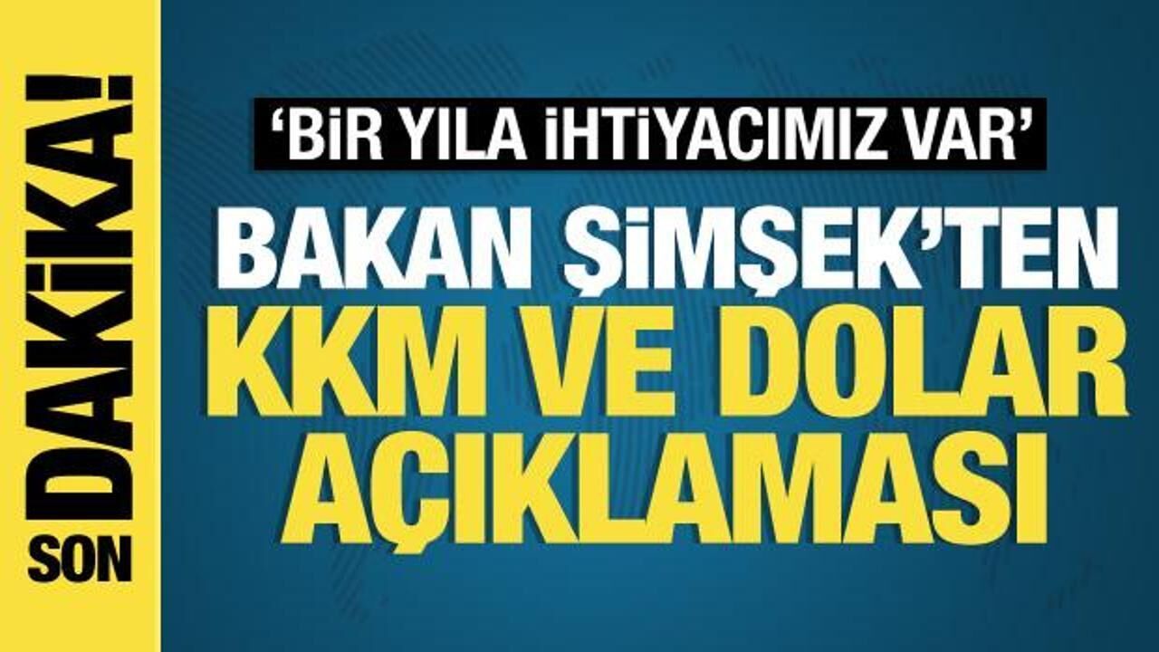 Hazine ve Maliye Bakanı Şimşek: Kur korumalı mevduattan çıkmak istiyoruz