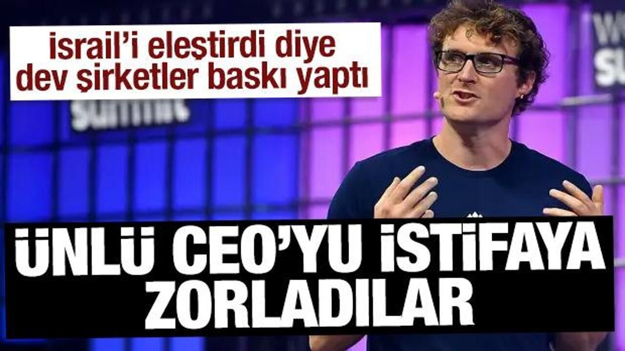 İsrail'i eleştiren Web Summit CEO'su Cosgrave istifaya zorlandı!