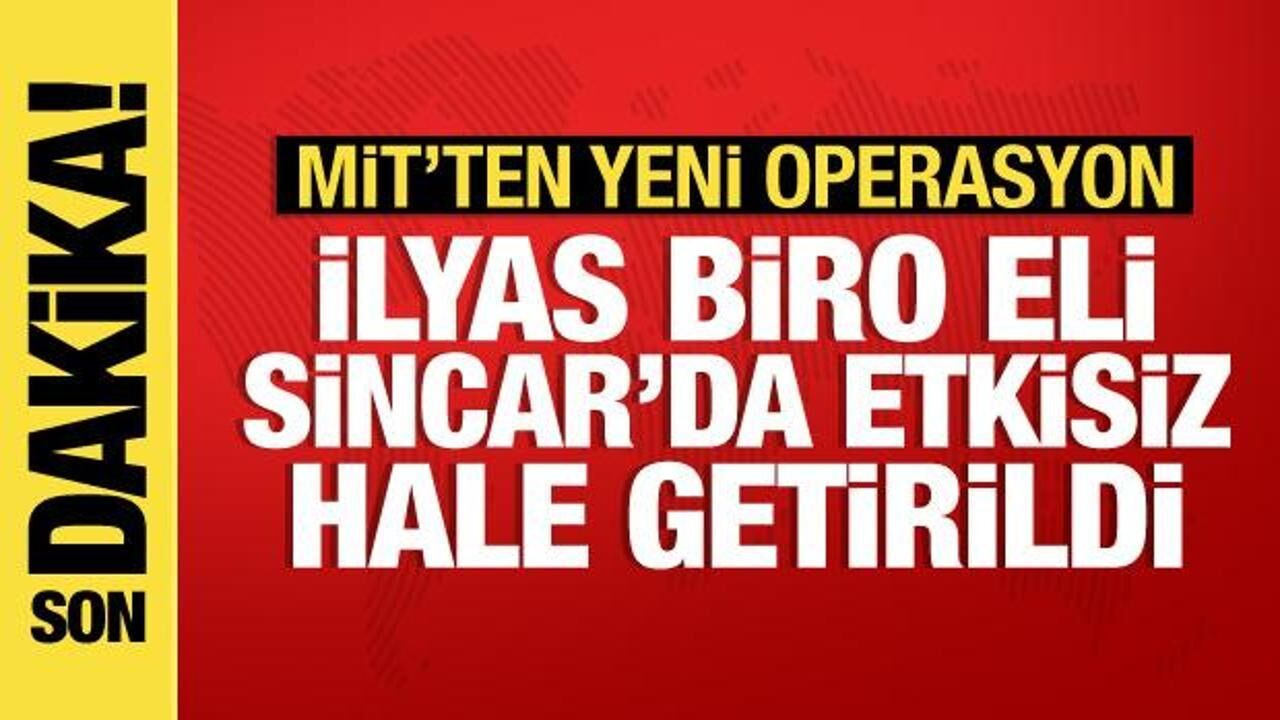 MİT'ten operasyon: PKK'nın sözde suikast birim sorumlusu etkisiz hale getirildi
