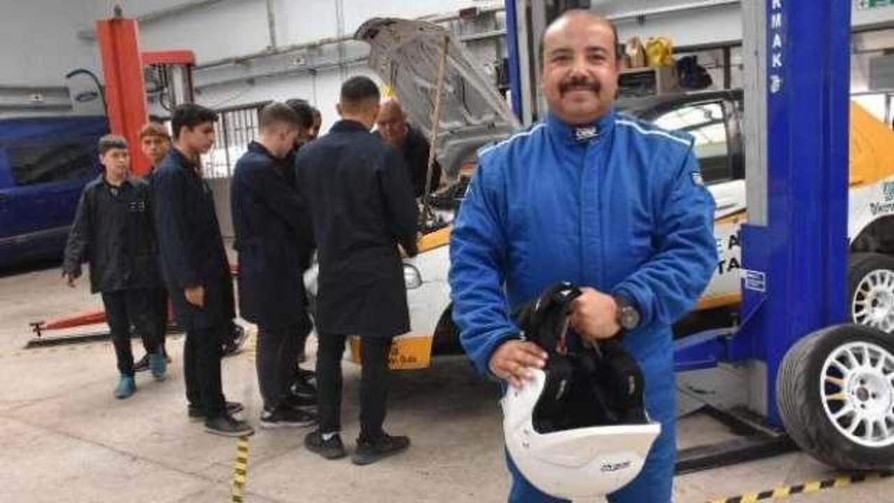 Öğrenciler yarış aracı yaptı; ralli pilotu okul müdürü 2 kupayla döndü!