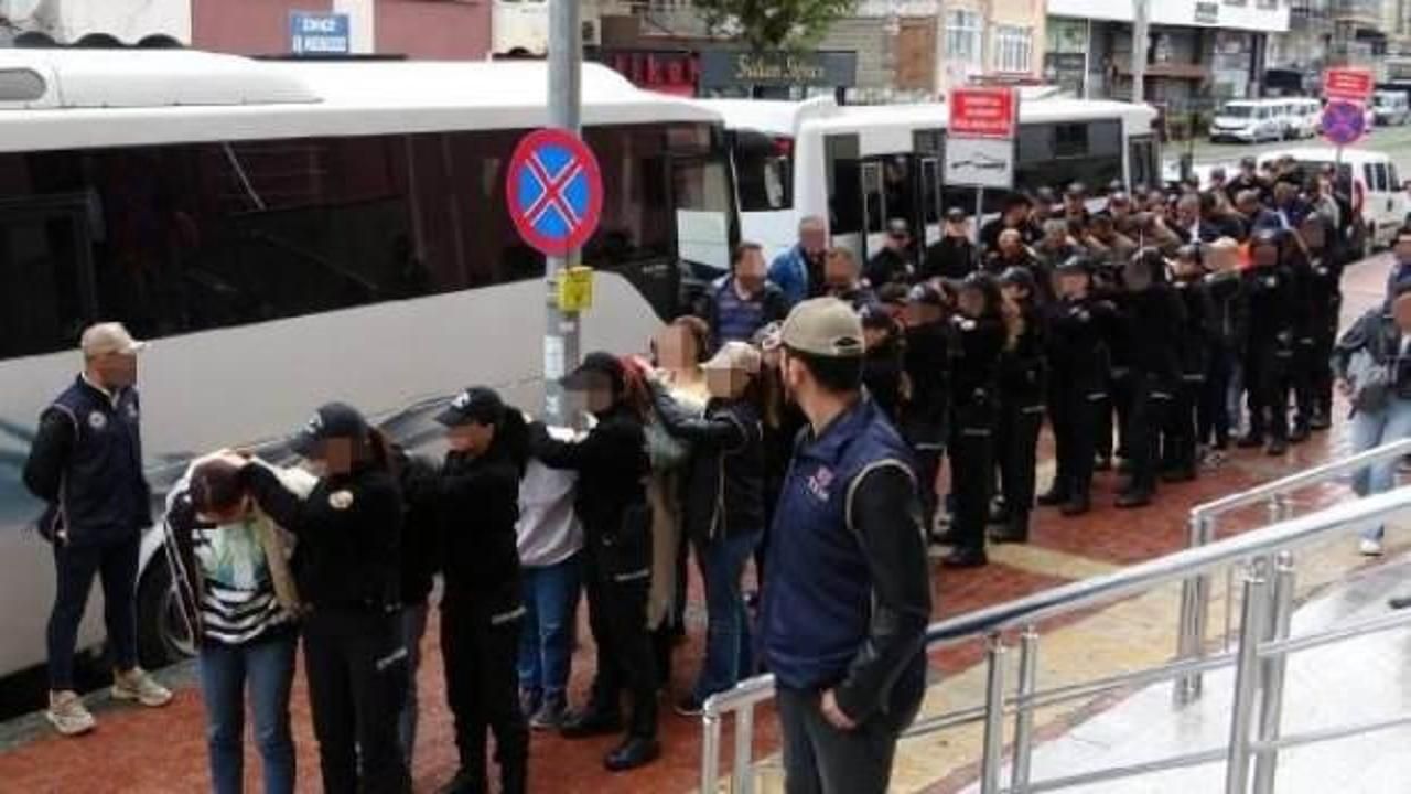 'PKK cezaevi dış koordinasyon yapılanması'na operasyonda 32 şüpheli adliyede