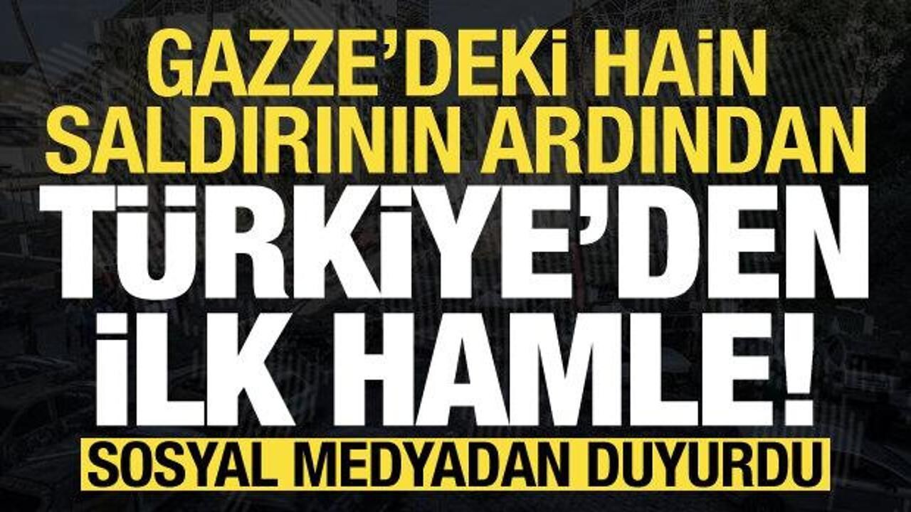 Son dakika: Gazze'deki hain saldırı sonrası Türkiye harekete geçti!