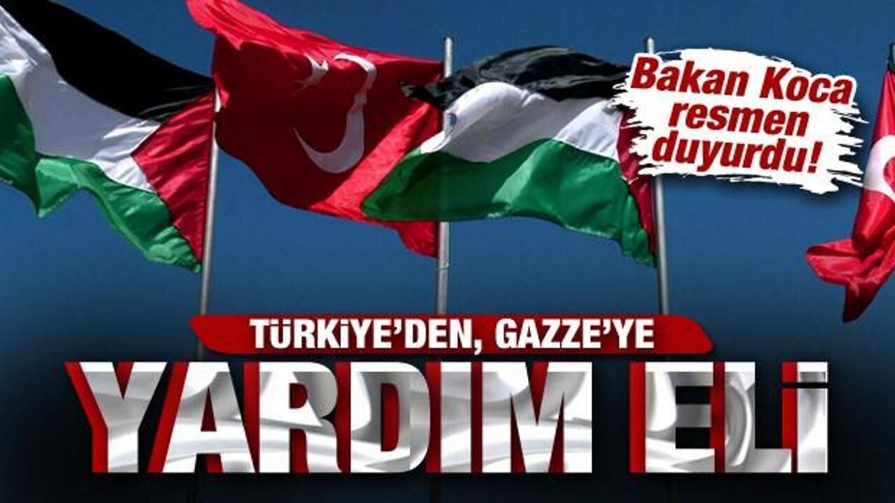 Türkiye'den Gazze'ye yardım eli! Bakan Koca resmen açıkladı!