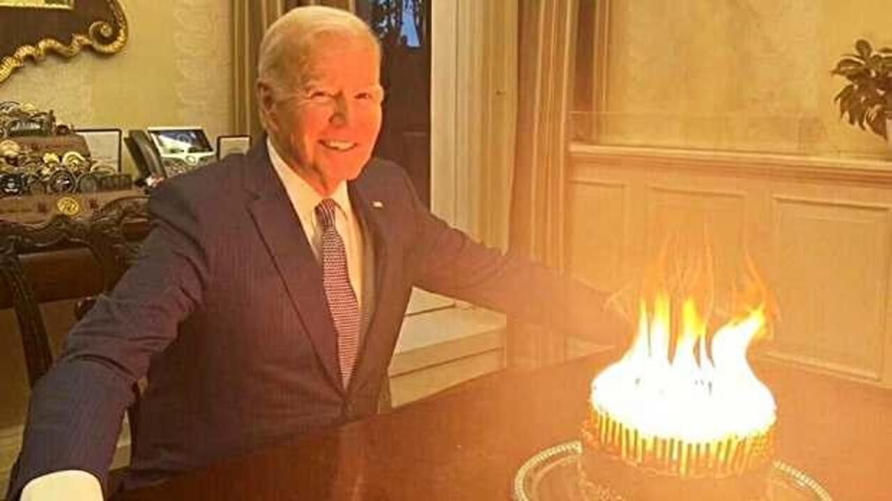 Biden'ın doğum günü olay oldu: Ateş seni çağırıyor