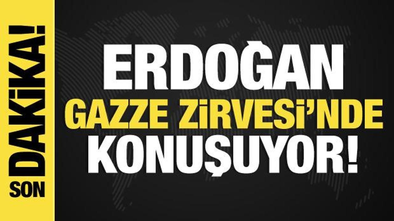 Erdoğan, Riyad'daki Gazze Zirvesi'nde konuşuyor