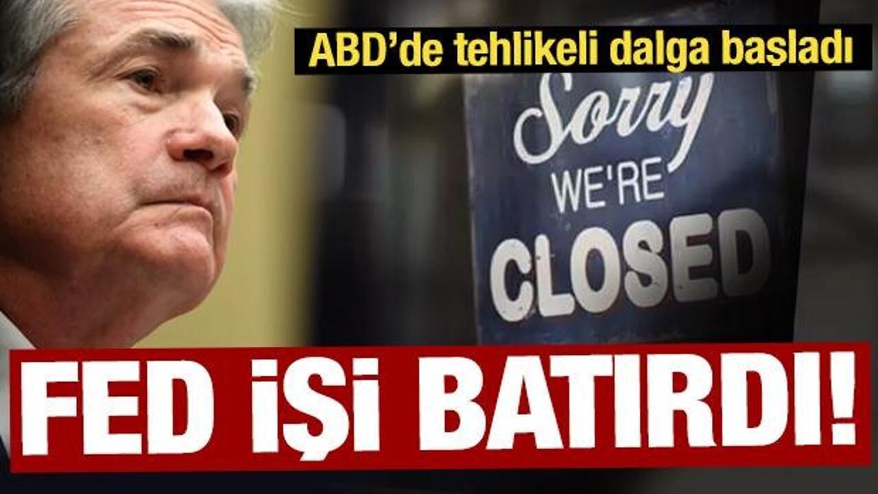 Fed işi batırdı: ABD’de iflas dalgası başladı