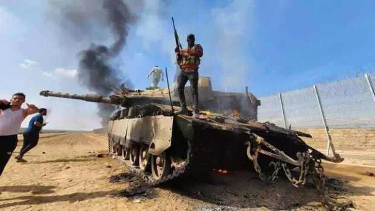 Kassam tugayları Gazze'nin kuzeybatısında İsrail tankını imha etti