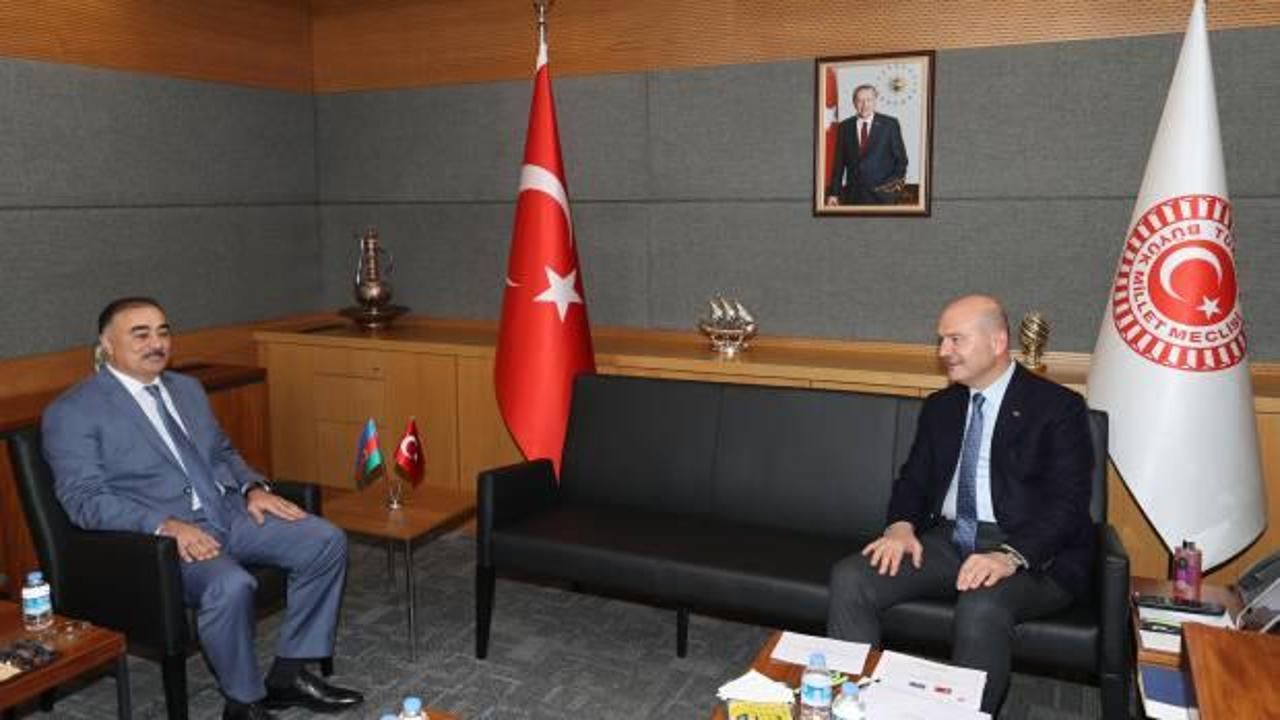 TBMM İçişleri Komisyonu Başkanı Soylu, Reşad Memmedov'u kabul etti