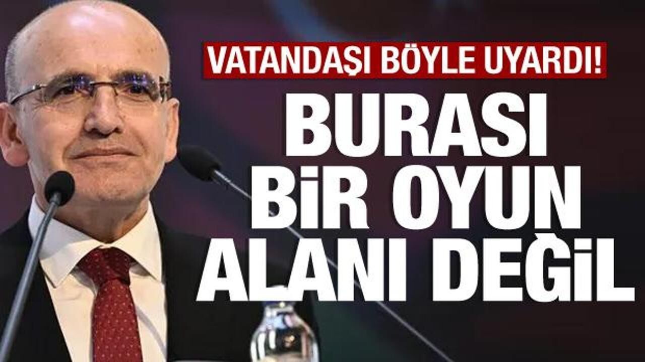 Bakan Şimşek'ten uyarı: Borsa bir oyun alanı değildir