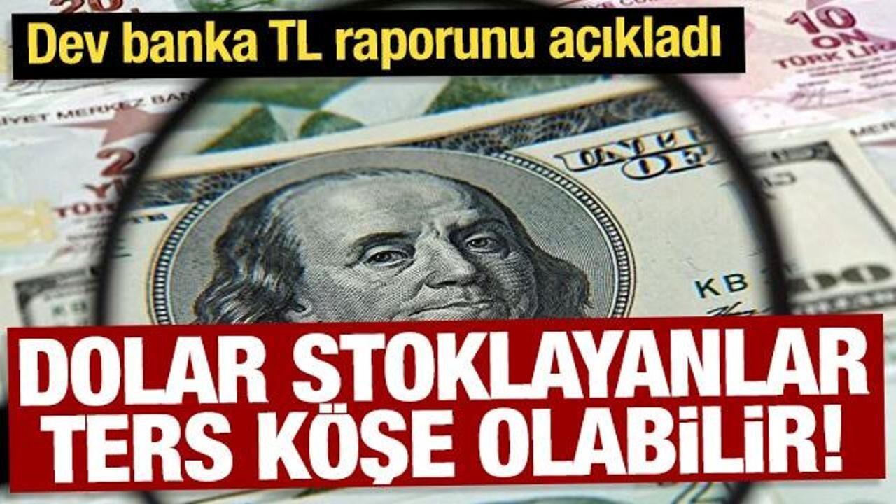 Dev bankadan dikkat çeken dolar tahmini: Yeni TL raporu açıklandı