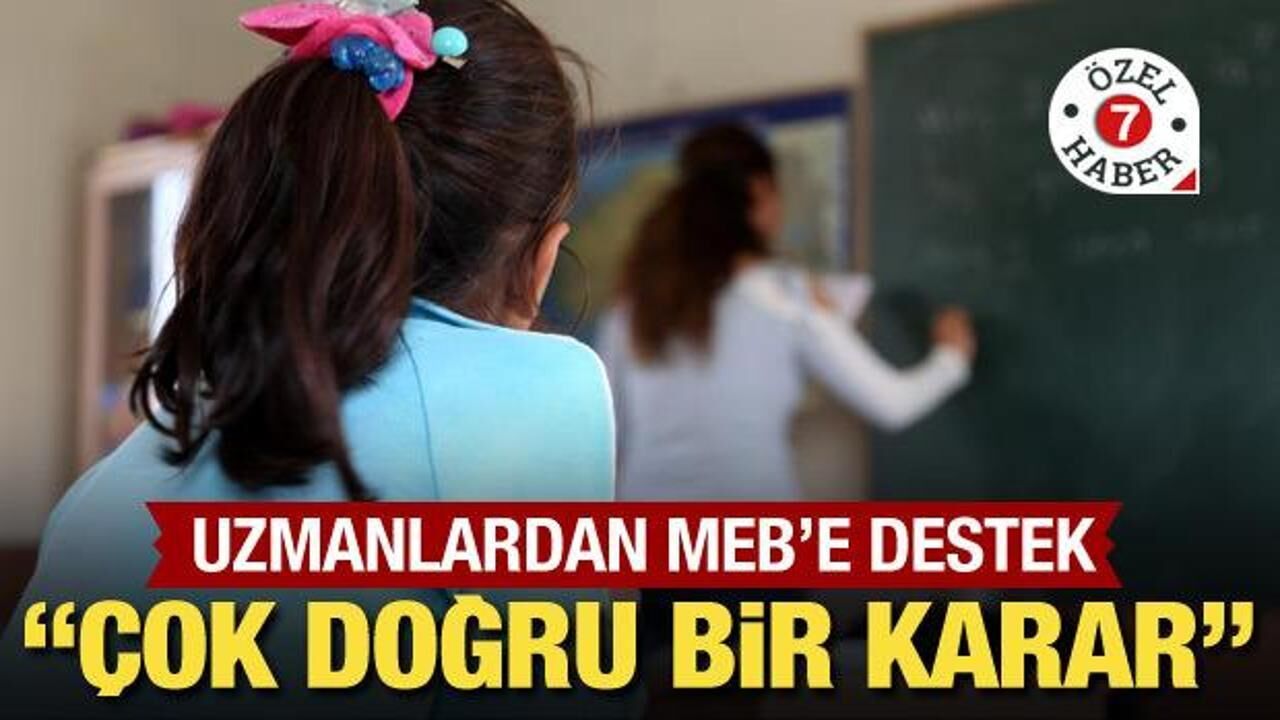 "Milli Eğitim Bakanlığı çok doğru bir işe imza atmıştır"