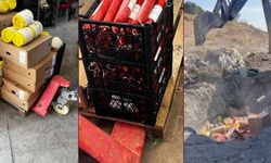 Hatay'da 1 ton gıda malzemesi toprağa gömülerek imha edildi