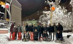 Van'da çocukların kar tatili eğlenceye dönüştü