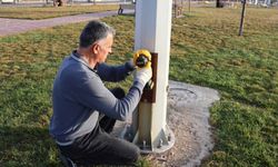 Van’da parklardaki aydınlatma sistemi onarıldı