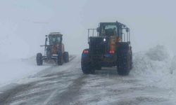 Van-Bahçesaray Yolunda Kar Temizleme Çalışması