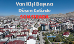 Van kişi başına düşen gelirde son sırada