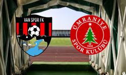 Vanspor FK –Ümraniyespor maçı ilk 11’leri belli oldu