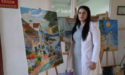 Resimle hayata yeniden tutundu