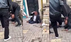 Sokak ortasında yaşlı adama şiddet!