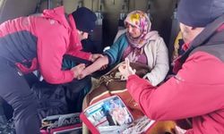 Bahçesaray’da helikopter hamile kadın için havalandı