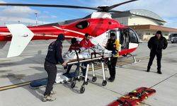 Kazada yaralanan çocuk helikopterle Van’a nakledildi