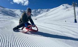 Yarıyıl Tatilinde Abalı Kayak Merkezi Çocuk ve Ailelerle Doldu