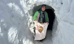 Van’da evlere kardan tünellerden geçerek giriliyor