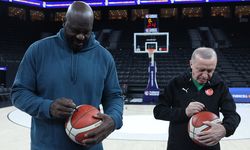 Cumhurbaşkanı Erdoğan, Shaquille O'Neal ile bir araya geldi