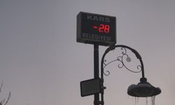 Kars’ta dondurucu soğuk: Termometreler eksi 28’i gösterdi