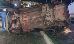 Van’da kontrolden çıkan otomobil takla attı: 2 kişi yaralandı