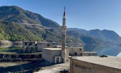 Baraj suyla doldu, ilginç siluet gün yüzüne çıktı