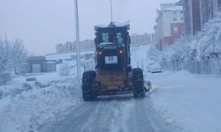 Edremit'te karla mücadele çalışması sürüyor