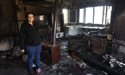 Yangında 4 çocuğuyla hayata tutunan annenin yılların emeği küle döndü